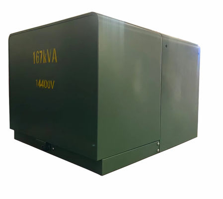 खरीदें 167KVA 1 चरण तेल प्रकार ट्रांसफार्मर पैड माउंट 24940V 14400V ऑनलाइन निर्माण