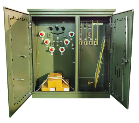 खरीदें 300KVA थ्री फेज ऑयल टाइप ट्रांसफार्मर पैड माउंटेड 12470V 240Y ऑनलाइन निर्माण