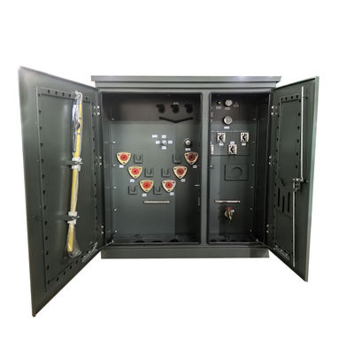 खरीदें 300Kva थ्री फेज पैड माउंटेड ट्रांसफार्मर लूप फ़ीड 12470GrdY/7200V से 480Y/277 ऑनलाइन निर्माण