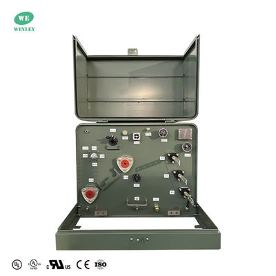 खरीदें सिंगल फेज पैड माउंट ट्रांसफार्मर 125Kva 12470V इलेक्ट्रिकल पावर ट्रांसफार्मर फैक्ट्री मूल्य ANSI/IEEE CSA मानकों को पूरा करता है ऑनलाइन निर्माण