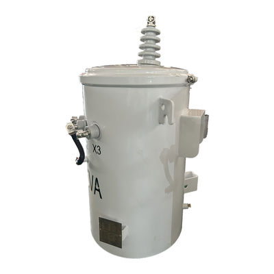 एकल चरण पोल घुड़सवार ट्रांसफार्मर विद्युत 25Kva ANSI IEEE मानक 12.47KV