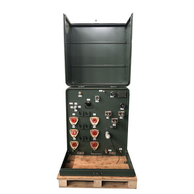 रेडियल फ़ीड पैड माउंट किए गए वितरण ट्रांसफार्मर 34500V से 240v 100kVA तक
