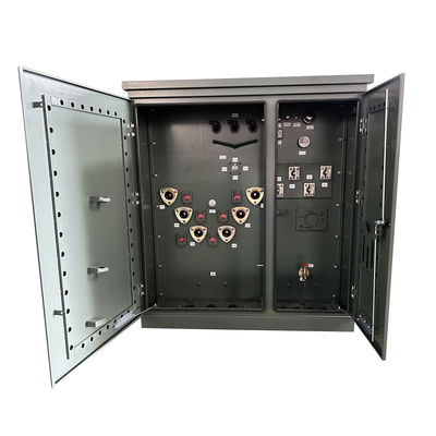112.5Kva उच्च वोल्टेज तीन चरण पैड घुड़सवार विद्युत ट्रांसफार्मर तेल 13200V से 480V तक डुबोया गया