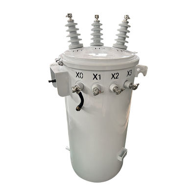 112.5Kva थ्री फेज पोल माउंट डिस्ट्रीब्यूशन ट्रांसफार्मर 3P ANSI/IEEE 34500GrdY