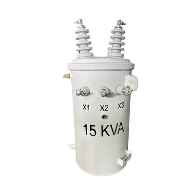 15kva सिंगल फेज ओवरहेड डिस्ट्रीब्यूशन ट्रांसफार्मर तेल डुबोया गया 13200GrdY/7620