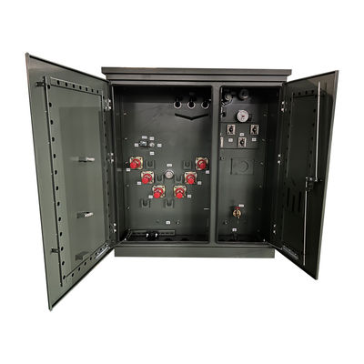 100Kva तीन चरण विद्युत ट्रांसफार्मर पैड माउंट ट्रांसफार्मर ANSI/IEEE मानक 34500V से 208V