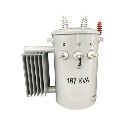 एकल चरण ध्रुव घुड़सवार वितरण ट्रांसफार्मर चरण नीचे 12470V से 277/480V ANSI / IEEE