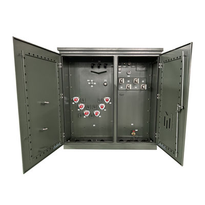 3 चरण पैड माउंट ट्रांसफार्मर आकार 3000Kva चरण-नीचे 12000V से 630Y/364 तक