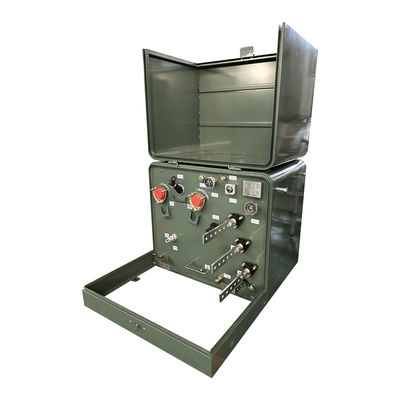 100kva एकल चरण पैड घुड़सवार ट्रांसफार्मर आवासीय आउटडोर Ansi C57 34.5v से 120v