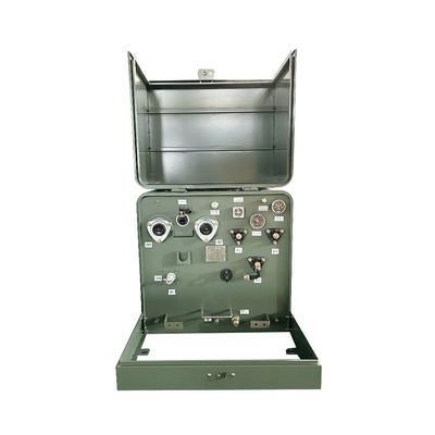 50kva सिंगल फेज पैड माउंटेड ट्रांसफार्मर ANSI IEEE मानक 22860GrdY से 240V रेडियल फीड