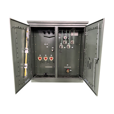 500kva थ्री फेज पैड माउंटेड ट्रांसफार्मर पावर 12000V से 208Y 304 SS NEMA 3R रेडियल फीड