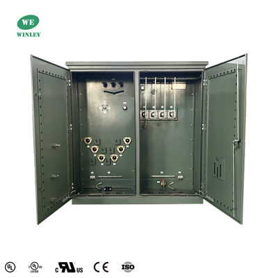 2500kva थ्री फेज पैड माउंटेड ट्रांसफार्मर ANSI IEEE मानक विद्युत शक्ति 12.47kv से 4160V तक
