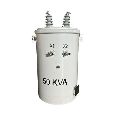 50KVA एकल चरण ध्रुव वितरण ट्रांसफार्मर तेल डुबोया 12470V से 277V