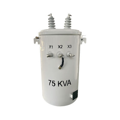 75kva ऑयल सिंगल फेज ओवरहेड पोल माउंट डिस्ट्रीब्यूशन ट्रांसफार्मर 4160GrdY/2400 से 120/240V तक