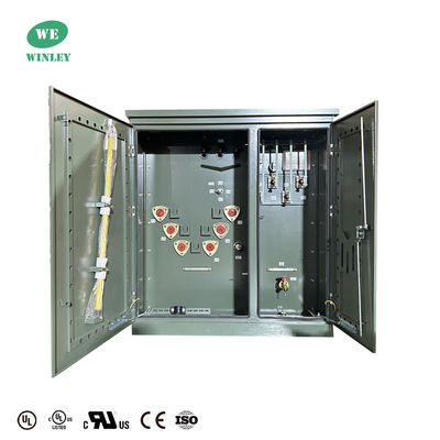 300Kva थ्री फेज पैड माउंटेड ट्रांसफार्मर 13200V से 480Y यूएल प्रमाणित