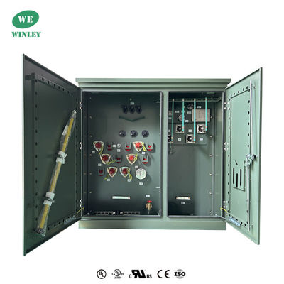 3 चरण पैड माउंट ट्रांसफार्मर तेल डूबा वितरण 500Kva 12870V ANSI IEEE मानक