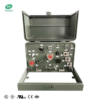 UL 37.5KVA 13800V से 240/120V तेल डूबे हुए वितरण ट्रांसफार्मर एकल चरण पैड माउंट ट्रांसफार्मर