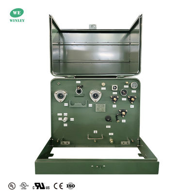 50Kva सिंगल फेज पैड माउंटेड वितरण ट्रांसफार्मर 22860GrdY/13200 IEEE/ANSI/DOE 2016 मानक