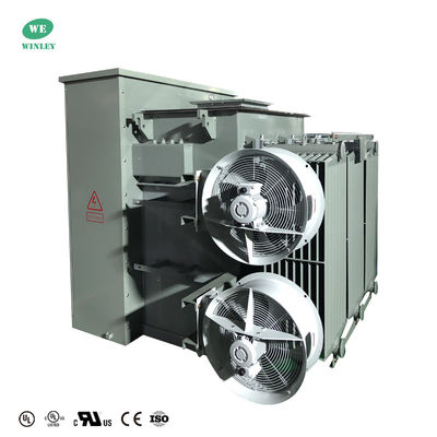 2500Kva 3100KVA थ्री फेज पैड माउंटेड ट्रांसफार्मर KNAF 24.94KV से 480Y वितरण तरल भरा हुआ UL प्रमाणित