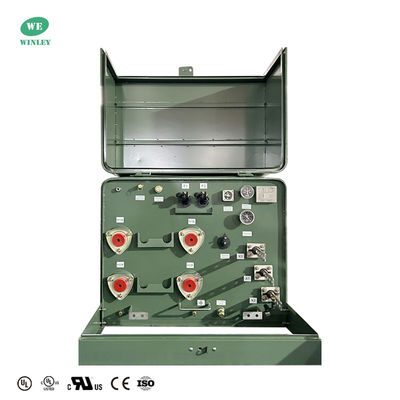 यूएल/सीयूएल प्रमाणीकरण आपूर्तिकर्ता 4160V से 120V तक बिजली वितरण के लिए 25Kva एकल चरण पैड माउंट किए गए ट्रांसफार्मर