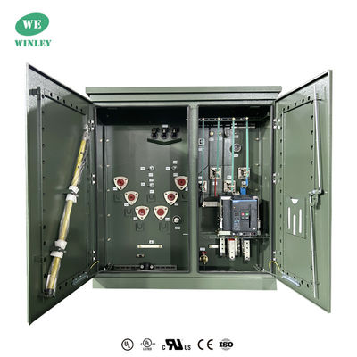 UL 350KVA आवासीय पैड घुड़सवार ट्रांसफार्मर 3 Phse तेल डुबोया 12470V से 208Y ANSI C57