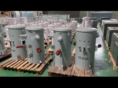 सीएसपी प्रकार एकल चरण पोल घुड़सवार ट्रांसफार्मर तेल डूबा हुआ 4160V से 120V ANSI IEEE मानक