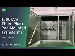 1500kva थ्री फेज पैड माउंट ट्रांसफार्मर UL सूचीबद्ध